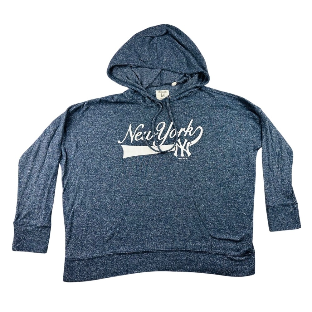 Tailgate New‎ York Yankees Hoodie Women M Blue Heritage Relaxed Fit Pullover MLB